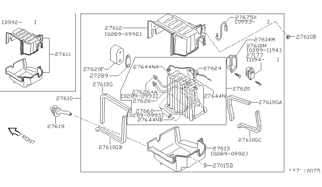 1992 Nissan 300ZX Resistance-Electric Diagram for 27150-10V01