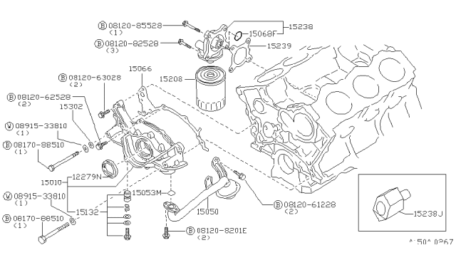 1996 Nissan 300ZX Lubricating System Diagram 1