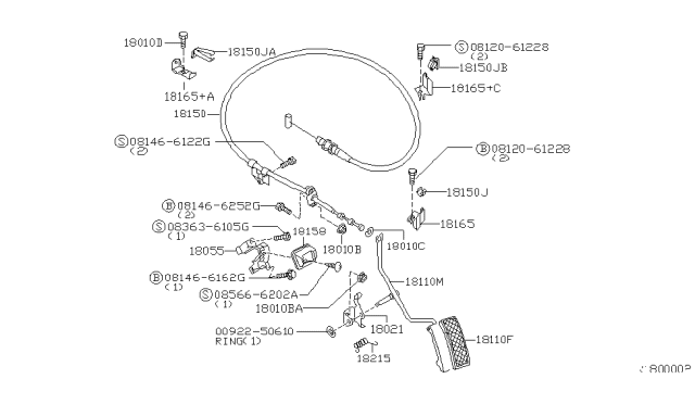 2001 Nissan Xterra Accelerator Linkage Diagram 4