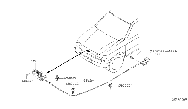2002 Nissan Xterra Hood Lock Control Diagram