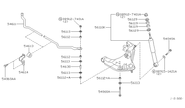 2000 Nissan Xterra Front Suspension Diagram 1