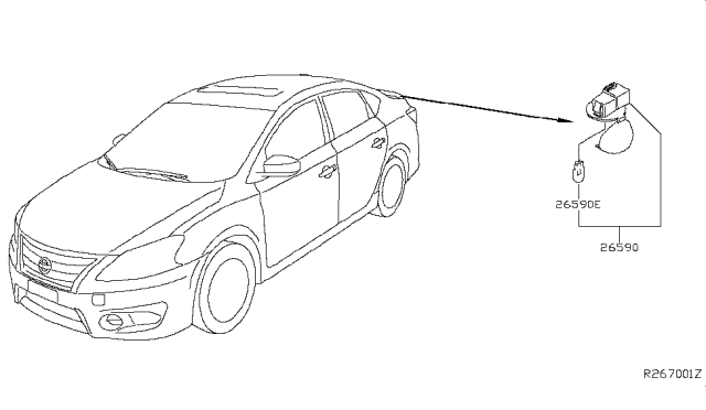 2019 Nissan Sentra Lamps (Others) Diagram