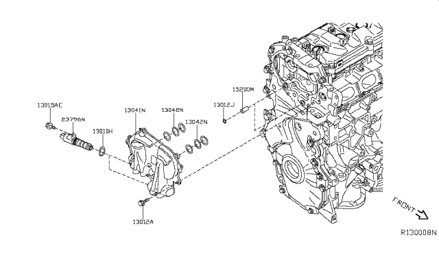 2015 Nissan Sentra Camshaft & Valve Mechanism Diagram 3