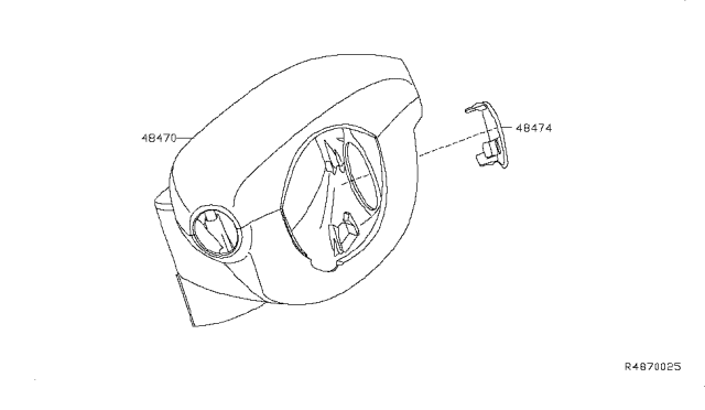 2015 Nissan Sentra Steering Column Shell Cover Diagram