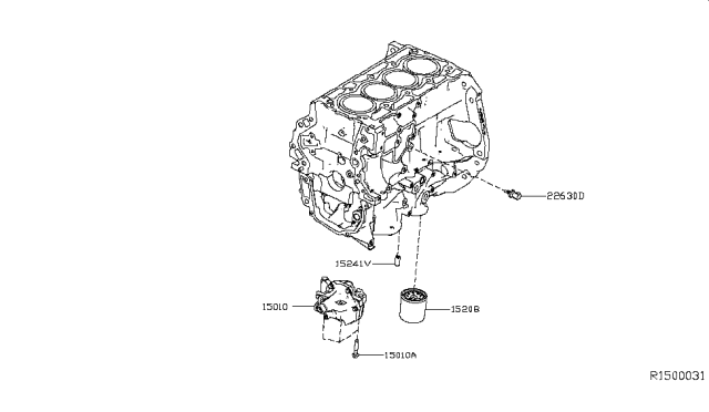 2016 Nissan Sentra Lubricating System Diagram 1
