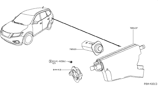 2017 Nissan Pathfinder Trunk Opener Diagram