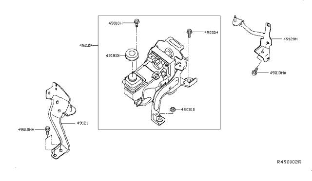 2013 Nissan Pathfinder Power Steering Pump Diagram