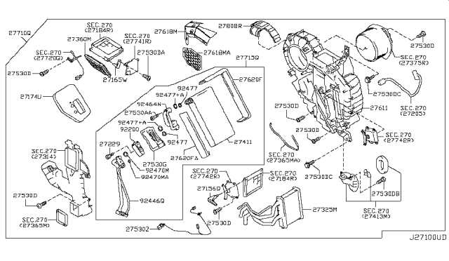 2015 Nissan Quest Cooling Unit Diagram 3