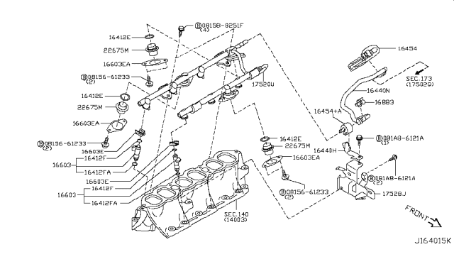 2015 Nissan Quest Fuel Strainer & Fuel Hose Diagram
