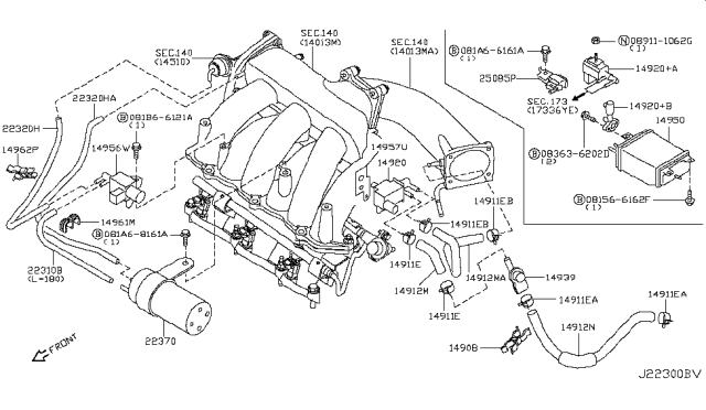 2003 Nissan Maxima Engine Control Vacuum Piping Diagram 1