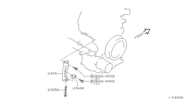 2002 Nissan Maxima Power Steering Pump Mounting Diagram 1