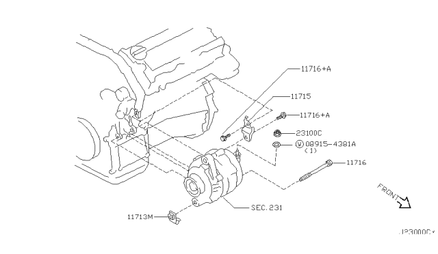 2000 Nissan Maxima Alternator Fitting Diagram 2