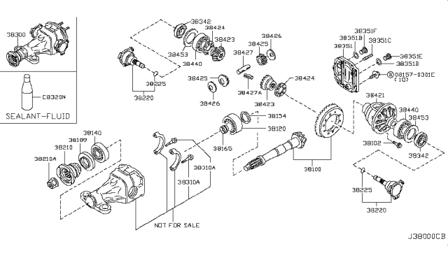 2005 Nissan Armada Washer-Thrust,Side Gear Diagram for 38424-7S000