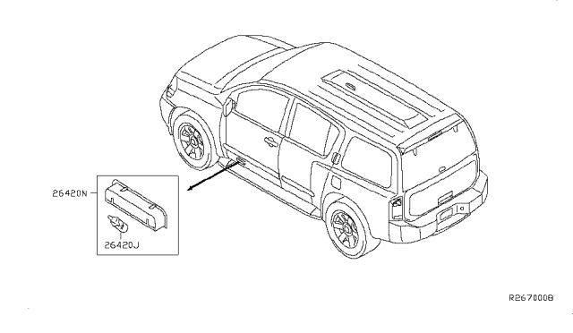 2015 Nissan Armada Lamps (Others) Diagram