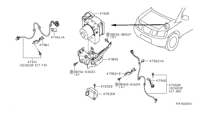 2004 Nissan Armada Anti Skid Control Diagram 1
