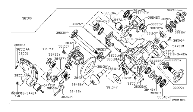 2015 Nissan Armada Front Final Drive Diagram