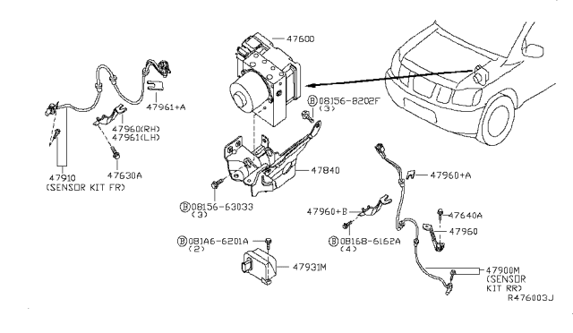 2015 Nissan Armada Anti Skid Control Diagram