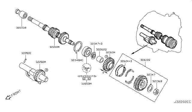 2019 Nissan Versa Note Transmission Gear Diagram 1