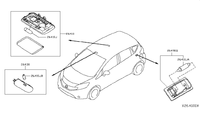 2015 Nissan Versa Note Room Lamp Diagram 2