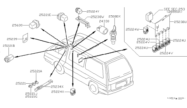1993 Nissan Van Relay Diagram
