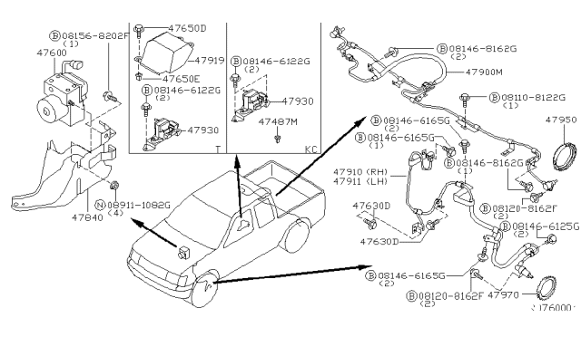 1998 Nissan Frontier Anti Skid Control Diagram 2