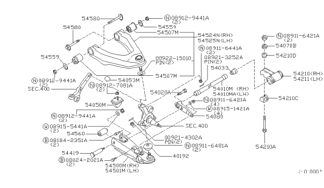 2000 Nissan Frontier Front Suspension Diagram 4