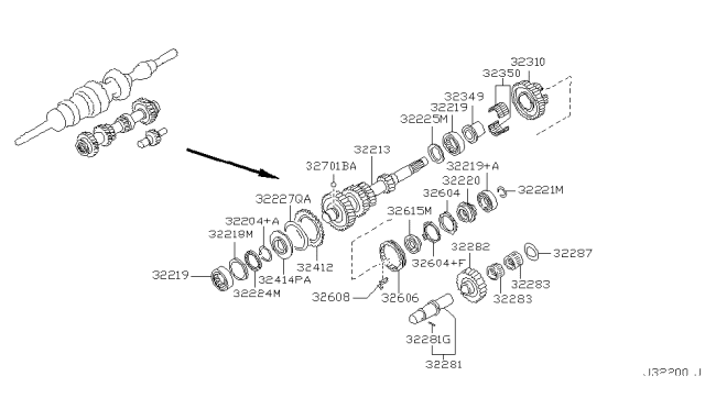 1999 Nissan Frontier Transmission Gear Diagram 1