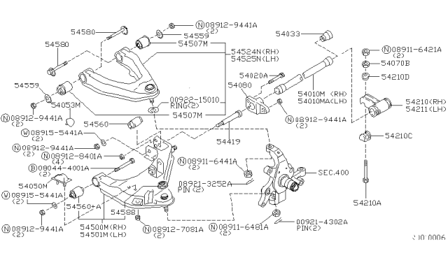 1999 Nissan Frontier Front Suspension Diagram 7