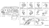 Diagram for 2007 Nissan Quest Cruise Control Switch - 25550-ZM08A