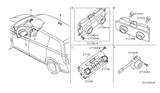 Diagram for Nissan Quest A/C Switch - 27500-ZF20B