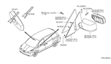 Diagram for 2010 Nissan Quest Mirror Cover - 80292-ZM70B