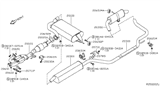 Diagram for 2006 Nissan Quest Exhaust Pipe - 20020-CK000