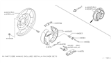 Diagram for 2006 Nissan Quest Brake Backing Plate - 44000-CA001