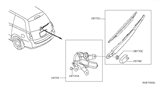 Diagram for Nissan Quest Wiper Arm - 28780-ZM00A