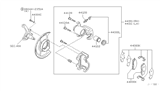 Diagram for Nissan Quest Brake Caliper Repair Kit - D4120-CL70B