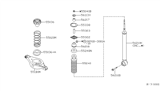 Diagram for Nissan Murano Coil Spring Insulator - 55338-CA000