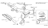 Diagram for 2010 Nissan Quest Air Intake Coupling - 16554-CK005