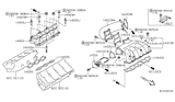 Diagram for Nissan Intake Manifold Gasket - 14033-8J120