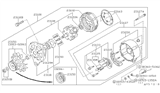 Diagram for Nissan Altima Alternator Bearing - 23120-58S01