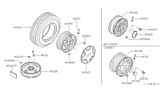 Diagram for 1986 Nissan 200SX Wheel Cover - 40343-16F00