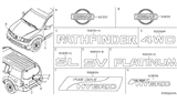 Diagram for 2020 Nissan Pathfinder Emblem - 90890-3KA0A