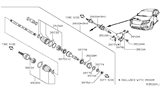 Diagram for 2014 Nissan Pathfinder Axle Shaft - 39100-3JT1A