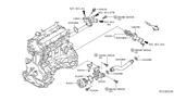 Diagram for Nissan Pathfinder Thermostat Housing - 13049-3KY0A