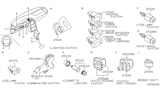 Diagram for 2002 Nissan Quest Dimmer Switch - 25560-7B010