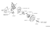 Diagram for 1999 Nissan Quest Steering Knuckle - 40015-7B010
