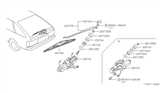 Diagram for 1986 Nissan Sentra Windshield Wiper - 28890-21A00