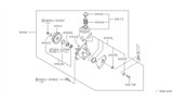 Diagram for 1983 Nissan Sentra Power Steering Pump - 49110-01A00