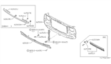 Diagram for 1985 Nissan Sentra Radiator Support - 62550-04A00