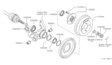 Diagram for 1988 Nissan Stanza Spindle - 43021-06R55