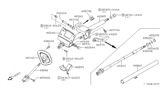 Diagram for 1986 Nissan Stanza Steering Column Cover - 48950-20R00